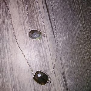 Delicate labradorite bracelet sterling silver